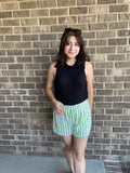 Neon Dreams Striped Shorts