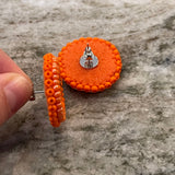 Circles of Orange Earrings