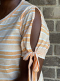 Sherbet Stripes T Shirt Dress