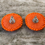 Circles of Orange Earrings