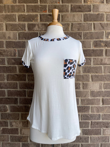 In the Wild Leopard Ringer Tee +