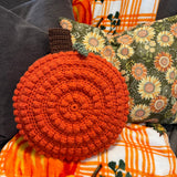 Crocheted Pumpkin Pillow