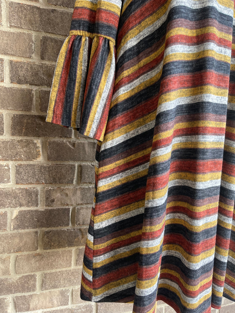 Falling For You Striped Dress + Crown and Sparrow Apparel Falling For You Striped Dress + Crown and Sparrow Apparel