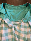 Aqua Daisy Gingham Dress