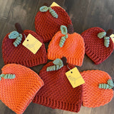 Crocheted Pumpkin Hats