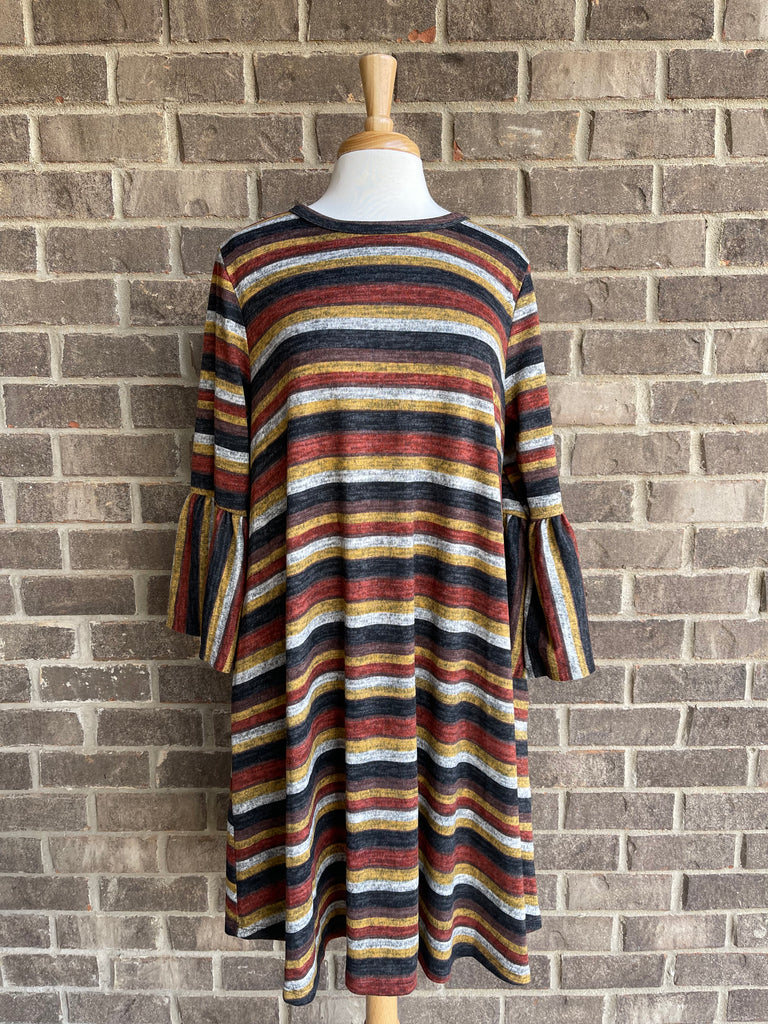 Falling For You Striped Dress + Crown and Sparrow Apparel Falling For You Striped Dress + Crown and Sparrow Apparel